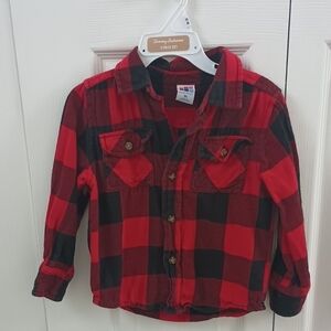healthtex Red & Black Flannel Shirt